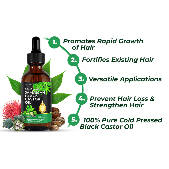 flysmus PureGrowth Jamaican Black Castor Oil