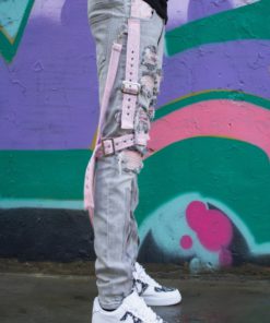 Locked and Loaded Jeans With Straps