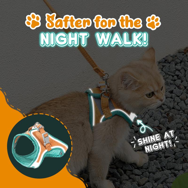 Luminous Escape-Proof Cat Vest Harness Set