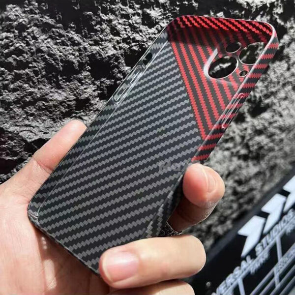 Carbon Fiber Texture Magnetic Wireless Charging iPhone Case