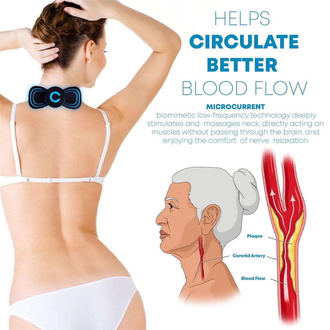 Microcurrent FastRelief Lymphvity NeckMassager