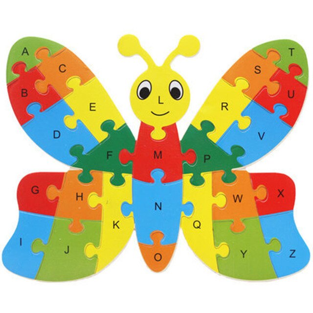 Baby Wooden Alphabet Animal Puzzle