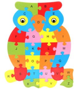 Baby Wooden Alphabet Animal Puzzle