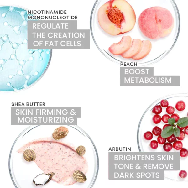 Oveallgo Peach PURI Exfoliating Smooth Body Scrub