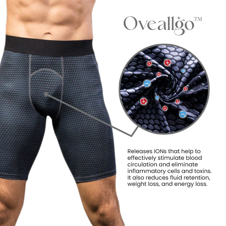Oveallgo IONIC Energy Field Therapy Compression Shorts for Men