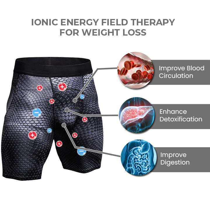 Oveallgo IONIC Energy Field Therapy Compression Shorts for Men