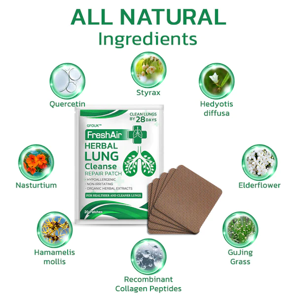 CC FreshAir Herbal Lung Cleanse Repair Patch