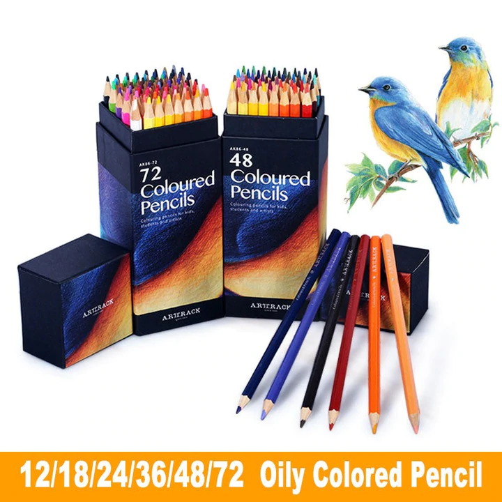 Portable Colored Pencils Set