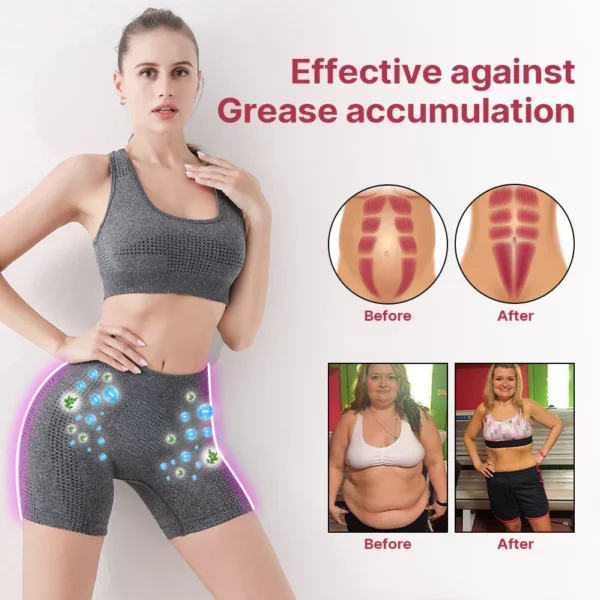 GFOUK IONIC Tourmaline Fabric Breathable Shaping Shorts