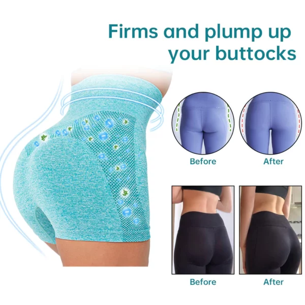 GFOUK IONIC Tourmaline Fabric Breathable Shaping Shorts