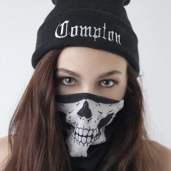 Seamless Skeleton Face Mask Bandana