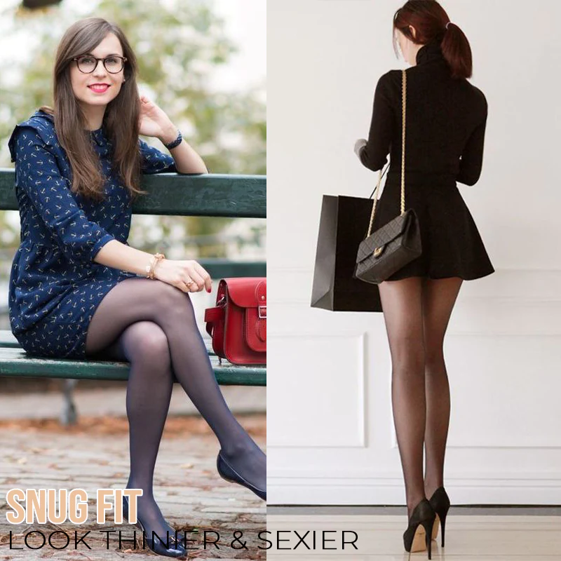 Thermal Fleece Lined Fake Translucent Pantyhose