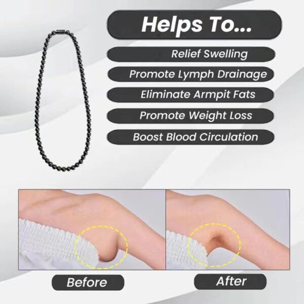 Magnetic Black Hematite Weight Loss Necklace