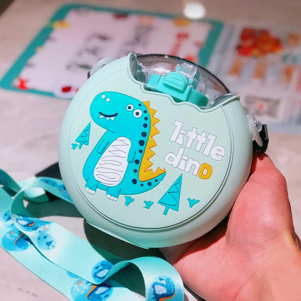 Cute Donut Water Bottle With Straw