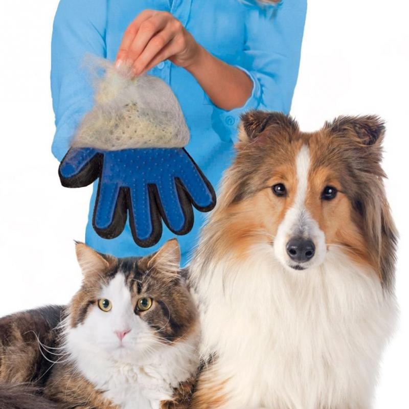 Pet Deshedding Brush Glove (Great for Cats/Dogs)