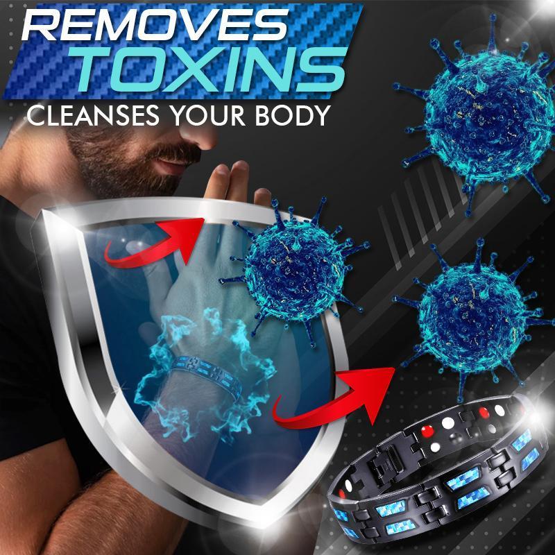 Futusly Blue Titanium Carbon Bracelet