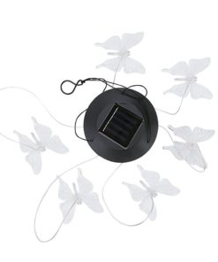 Color-Changing LED Solar Butterfly Outdoor Wind Chimes