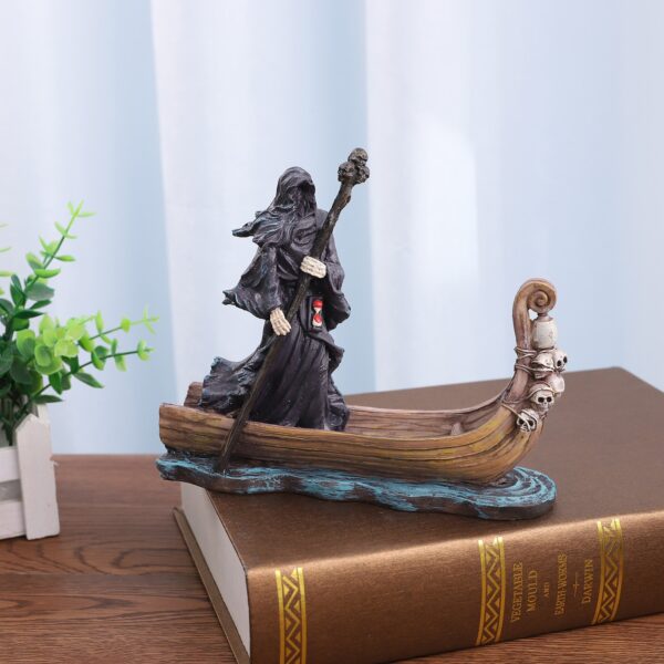 Scary Man Boat Resin Figurine Home Decor