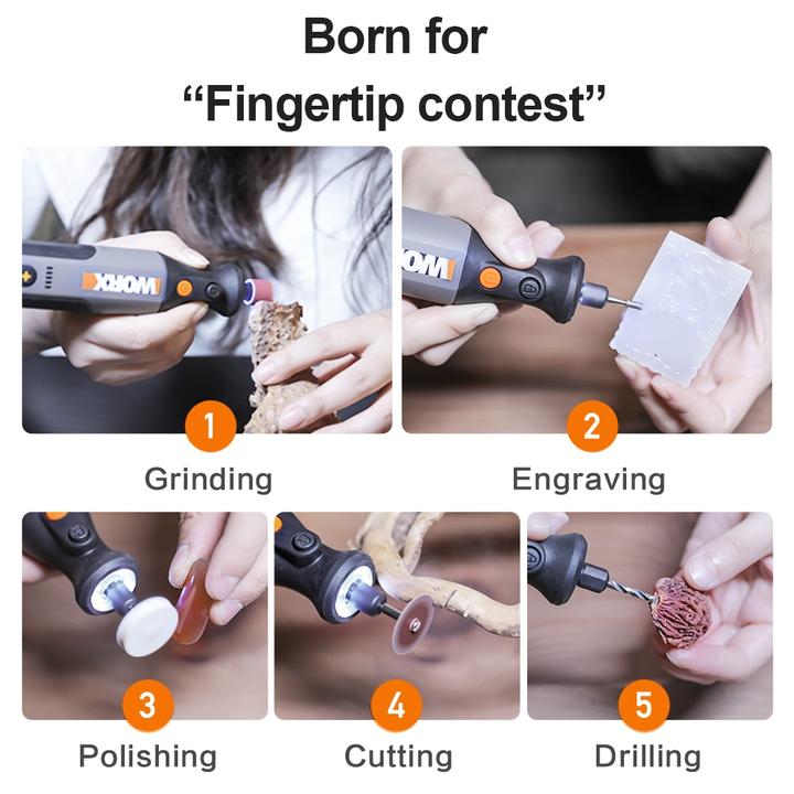 Worx 4V/8V Rotary Tool Cordless For Engraving