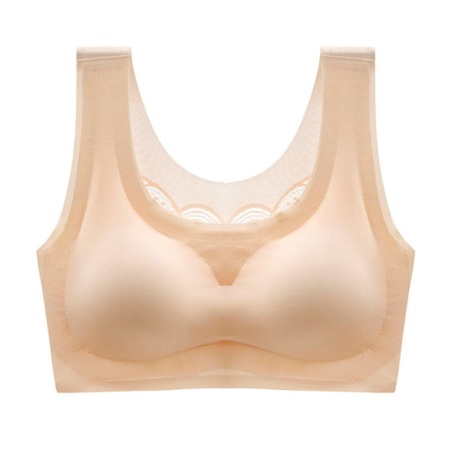 Ultra-thin Plus Size Ice Silk Comfort bra