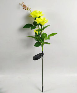 Solar Powered LED Rose Light