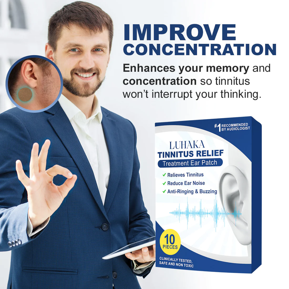 Luhaka Tinnitus Relief Treatment Ear Patch