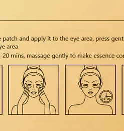 Fivfivgo 24K Gold Snail Collagen Eye Mask