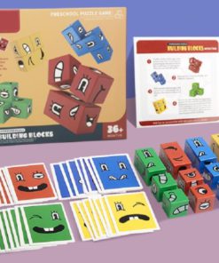 Wooden Face-Changing Cube Building Blocks